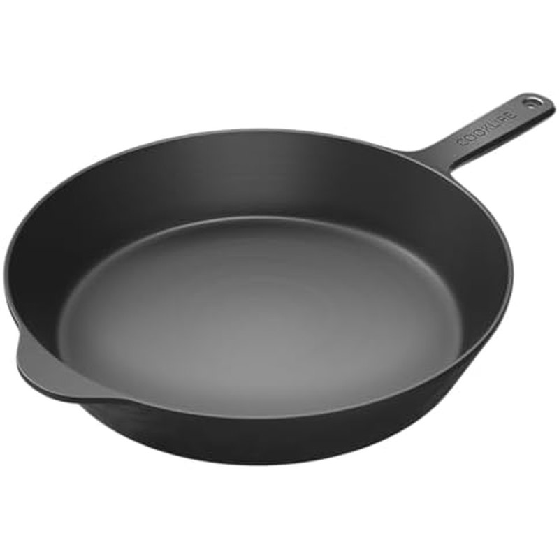 COOKLIFE 12-Inch Lightweight Cast Iron Skillet