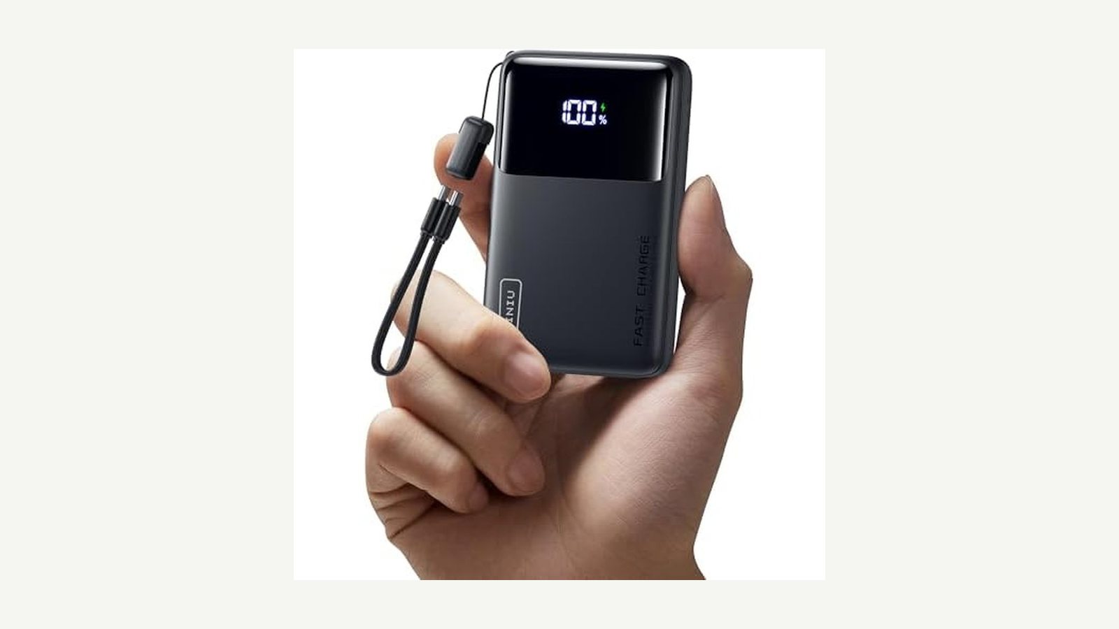 INIU compact power bank shown on a plain background