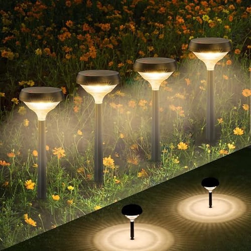 Linkind Solar Pathway Lights, Warm White, 8-Pack