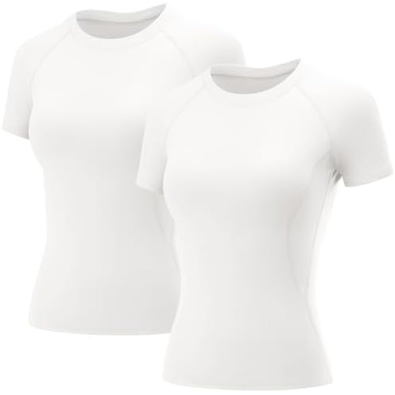 LOMON Raglan Workout Tee, Crew Neck
