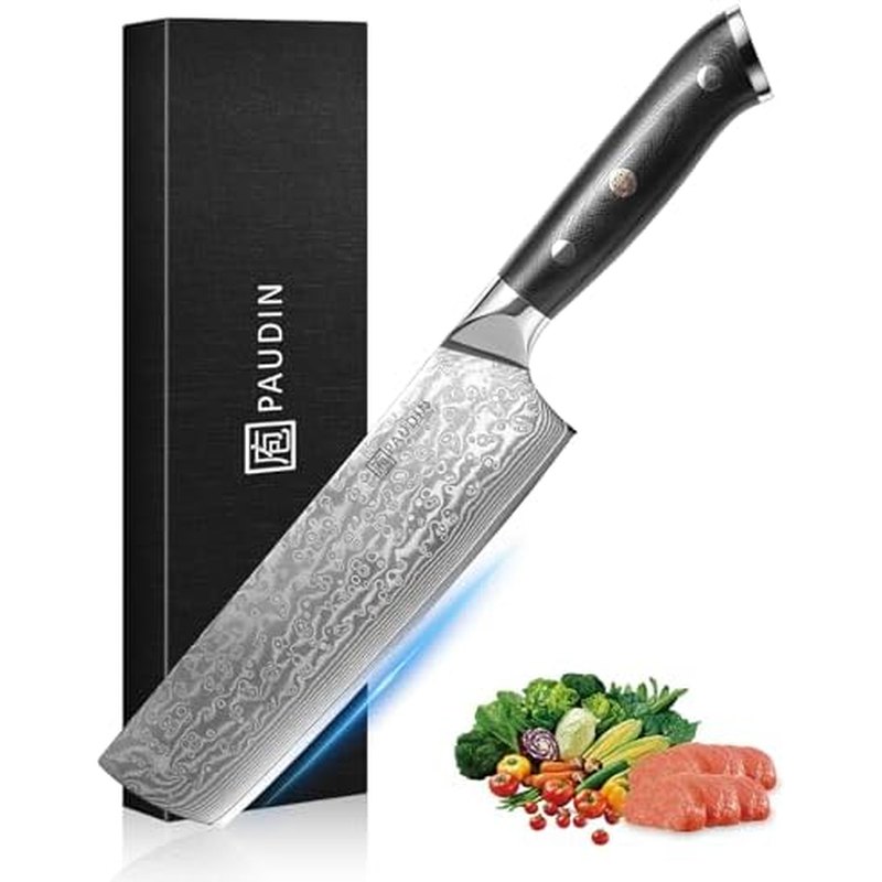 PAUDIN 7-Inch Damascus Nakiri