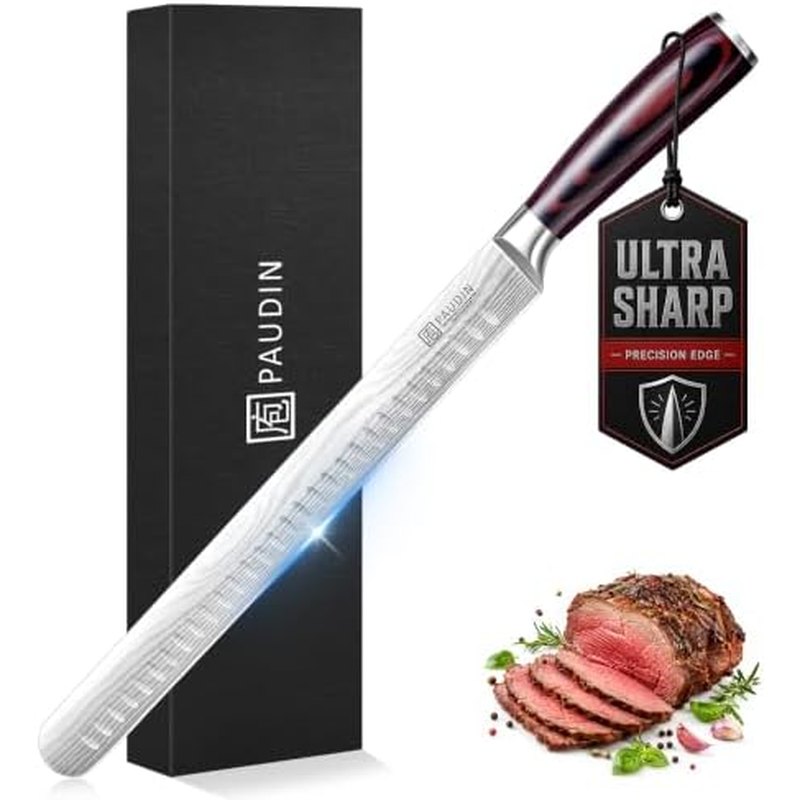 PAUDIN 12-Inch Granton-Edge Brisket Knife