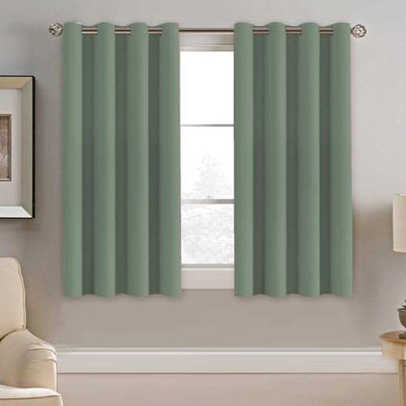 H.VERSAILTEX Grommet Blackout Curtain, 52 × 45 in