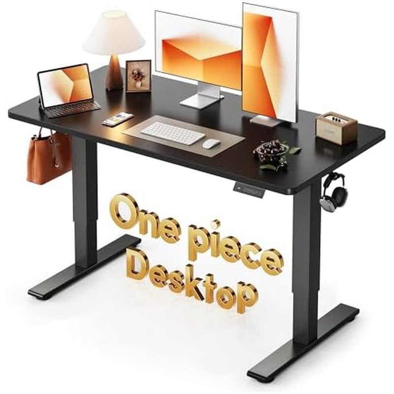 CubiCubi One-Piece Electric Standing Desk, 48 × 24 in
