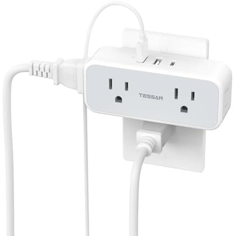 TESSAN Mini Wall Outlet Extender