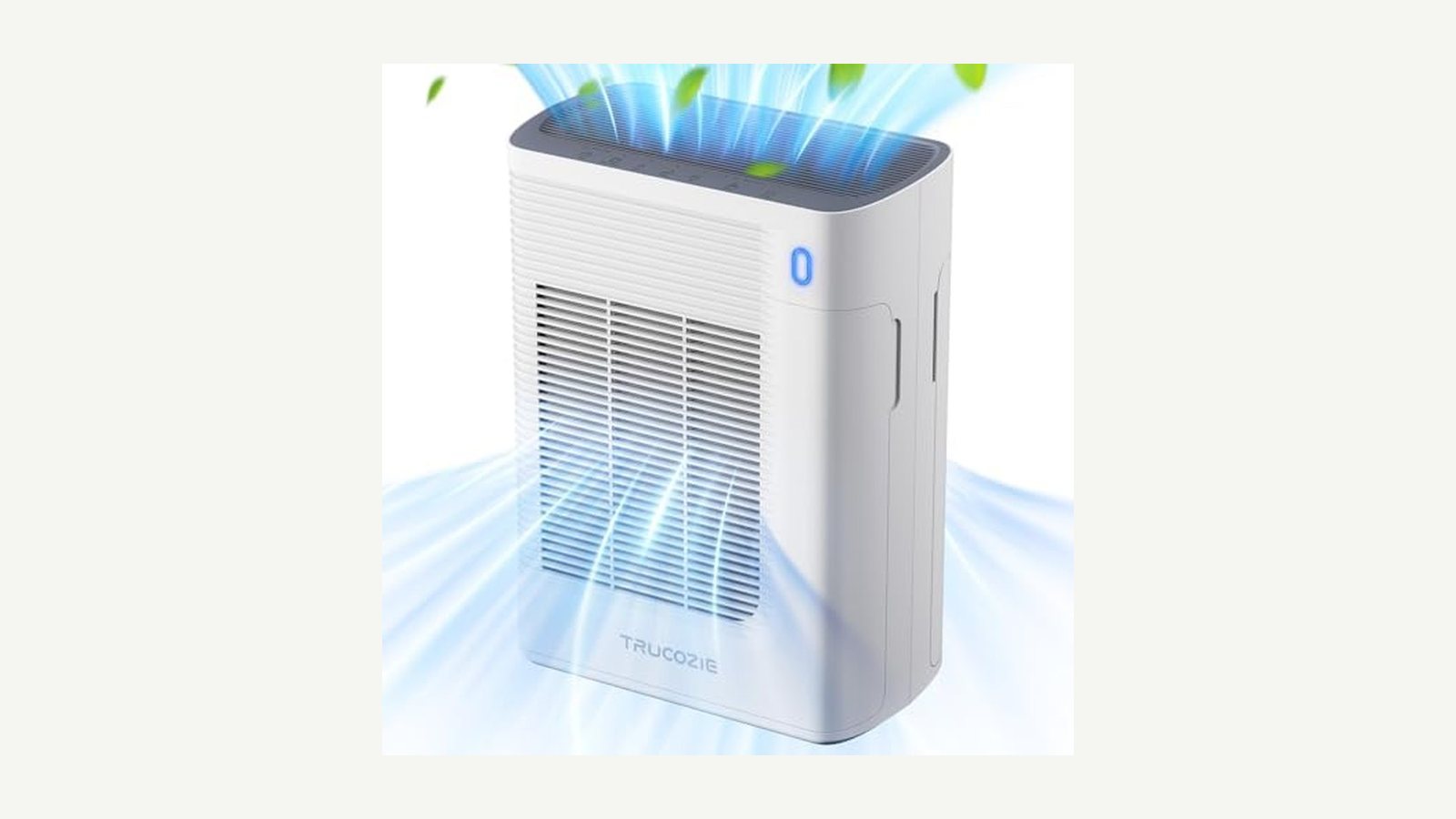 Trucozie T356 HEPA air purifier on a plain background